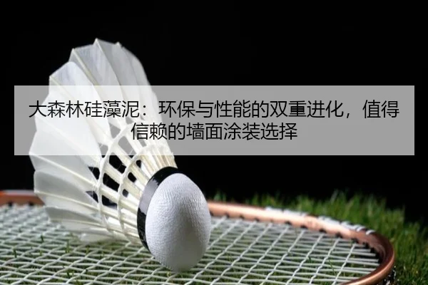 大森林硅藻泥:环保与性能的双重进化,值得信赖的墙面涂装选择